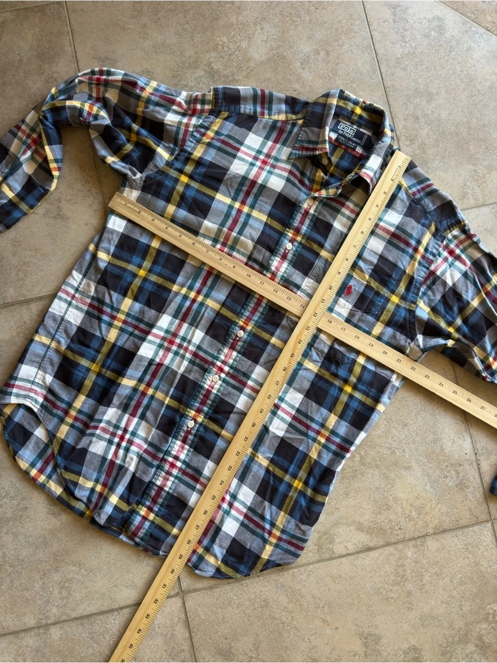 Polo by Ralph Lauren Multicolor Plaid Button-Down Shirt with Red Pony